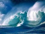 Vandets magt ses i havet